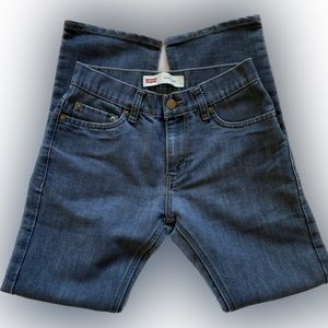 LEVI’S 511 Slim Fit Denim Jeans Dark Wash Blue Indigo Boys 14  (27 x 27)
